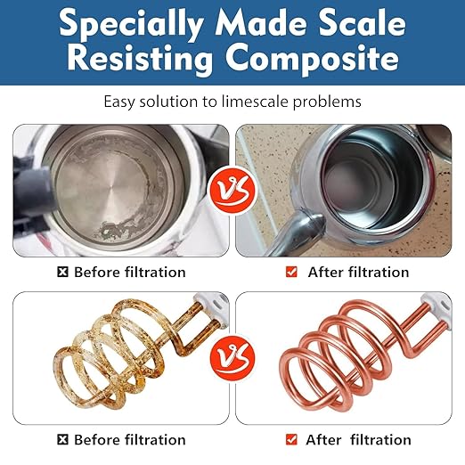 Water Filter for Sink Faucet Mount Filter Purifier System,Filters Over 60 substances,New Leak-Proof Technology，0.01 Micron Filtration Accuracy（Without Blue Light)