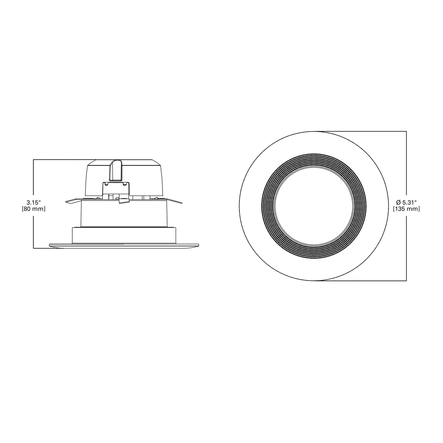 Halo Lt 4 Inch Indoor/Outdoor Recessed Led Retrofit Trim Can Light  3 Cct 3000K/4000K/5000K - Lt4069Fs351Ewhr