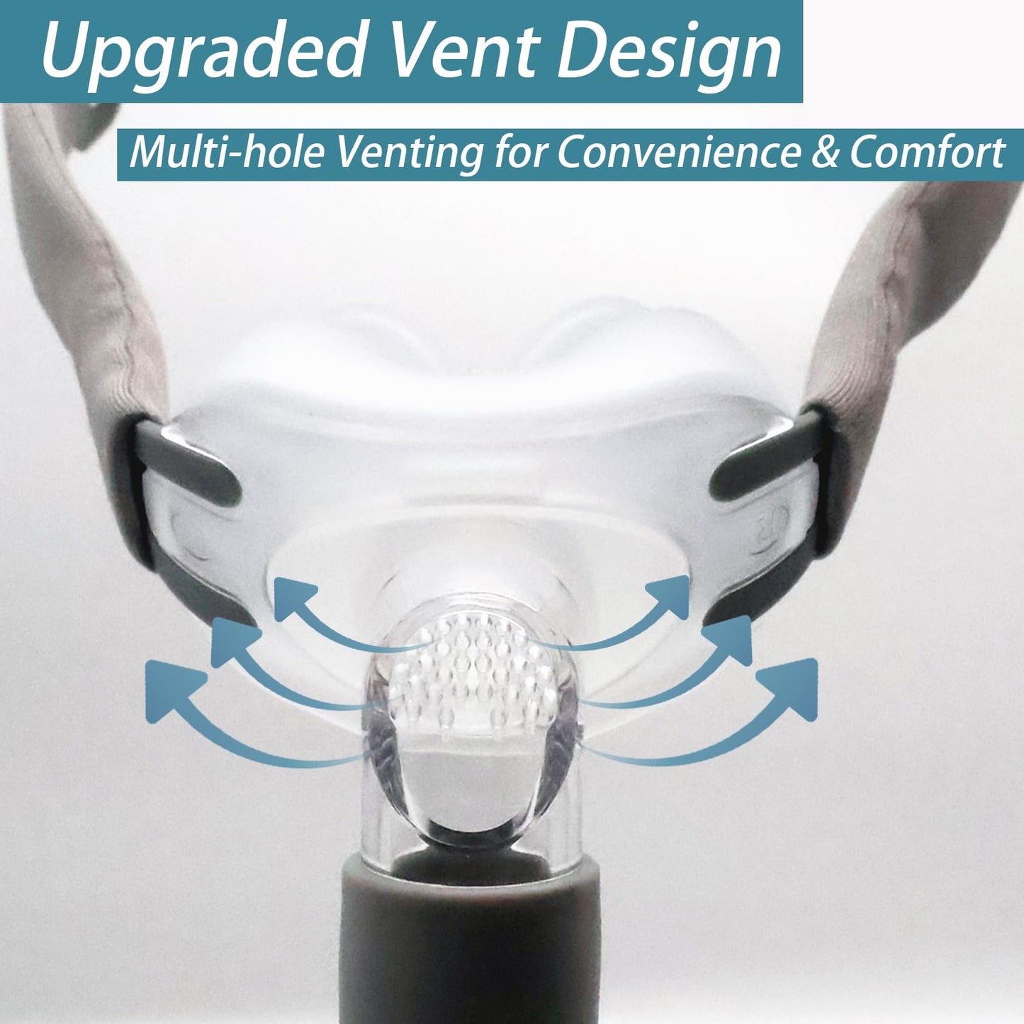 Nasal Pillow CPAP Mark Universal Replacement Kit, CPAP Nasal mask with S,M,L Size Nose Pillow Adapter, Headgear, Frame, and Hose Easy to Connecting Your CPAP Machine