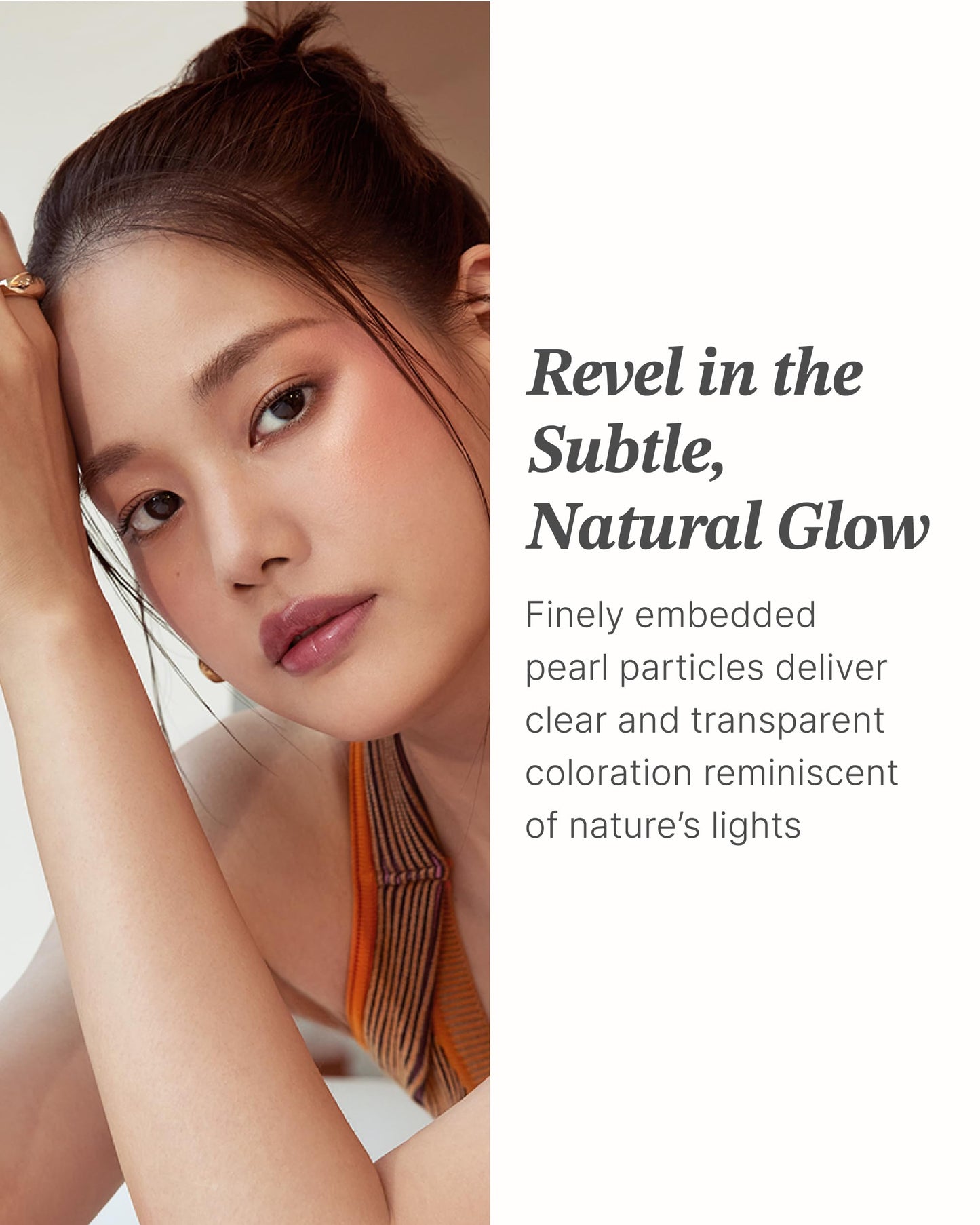 Glint Baked Blush (Eternal Breeze, 0.08oz) - Long-Lasting, All-Day Face Blush Powder for a Natural Look. Korean Skin Care, Korea