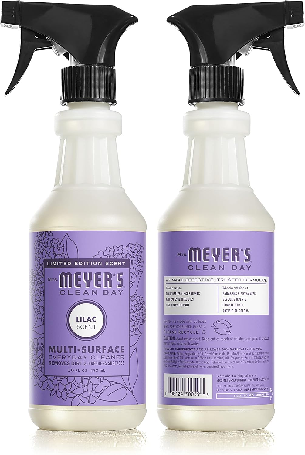 Mrs. MEYER'S Kitchen Set, Dish Soap, Hand Soap, and Multi-Surface Cleaner, 3 CT (Lilac)