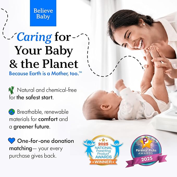 Believe Viscose Bamboo Baby Wipes Travel-Size 10pc-10 packs, Multi-Use Water Based Wipes Baby Sensitive Skin, Hypoallergenic and Fragrance Free for Babies – Gentle Plant-Based Viscose Bamboo Wet Wipe