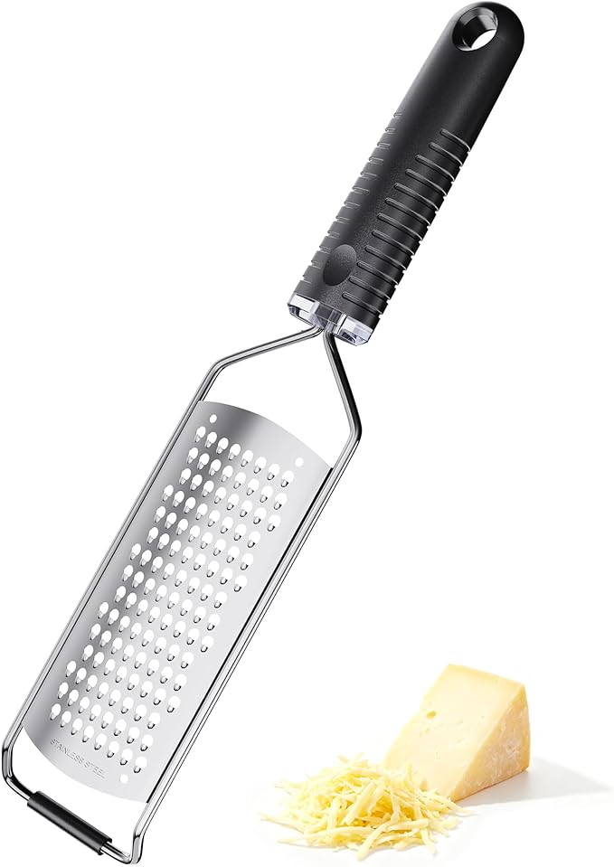 Cheese Grater with Non-Slip Handle, Extra Coarse Grater,L12" X W2.5"