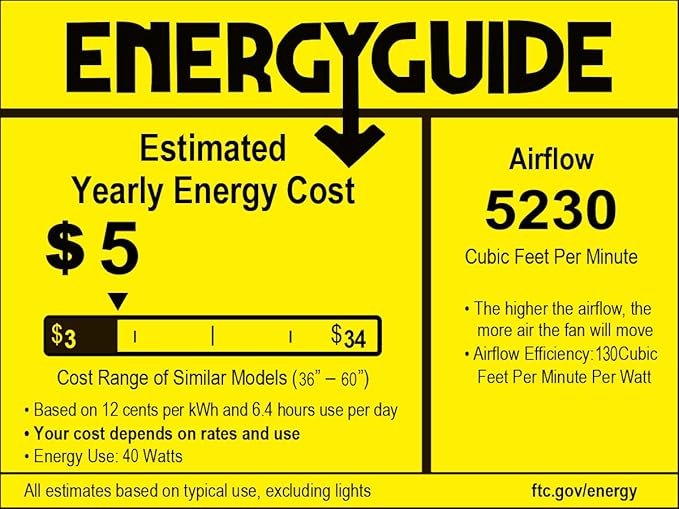 Sofucor 52" Ceiling Fan no Light, Outdoor Ceiling Fan Without Light Wood Ceiling Fan with Remote Control, 3 Blade Ceiling Fan with Quiet Energy Saving Motor, 6 Speeds, Burlyood