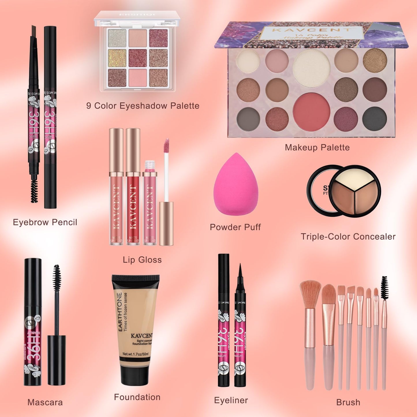 Makeup Set for Teens Makeup Kit for Women Full Kit Eyeshadow Palette Foundation Makeup Gift Set for Women Teen Girls Christmas Makeup Kits for Teens 13-15