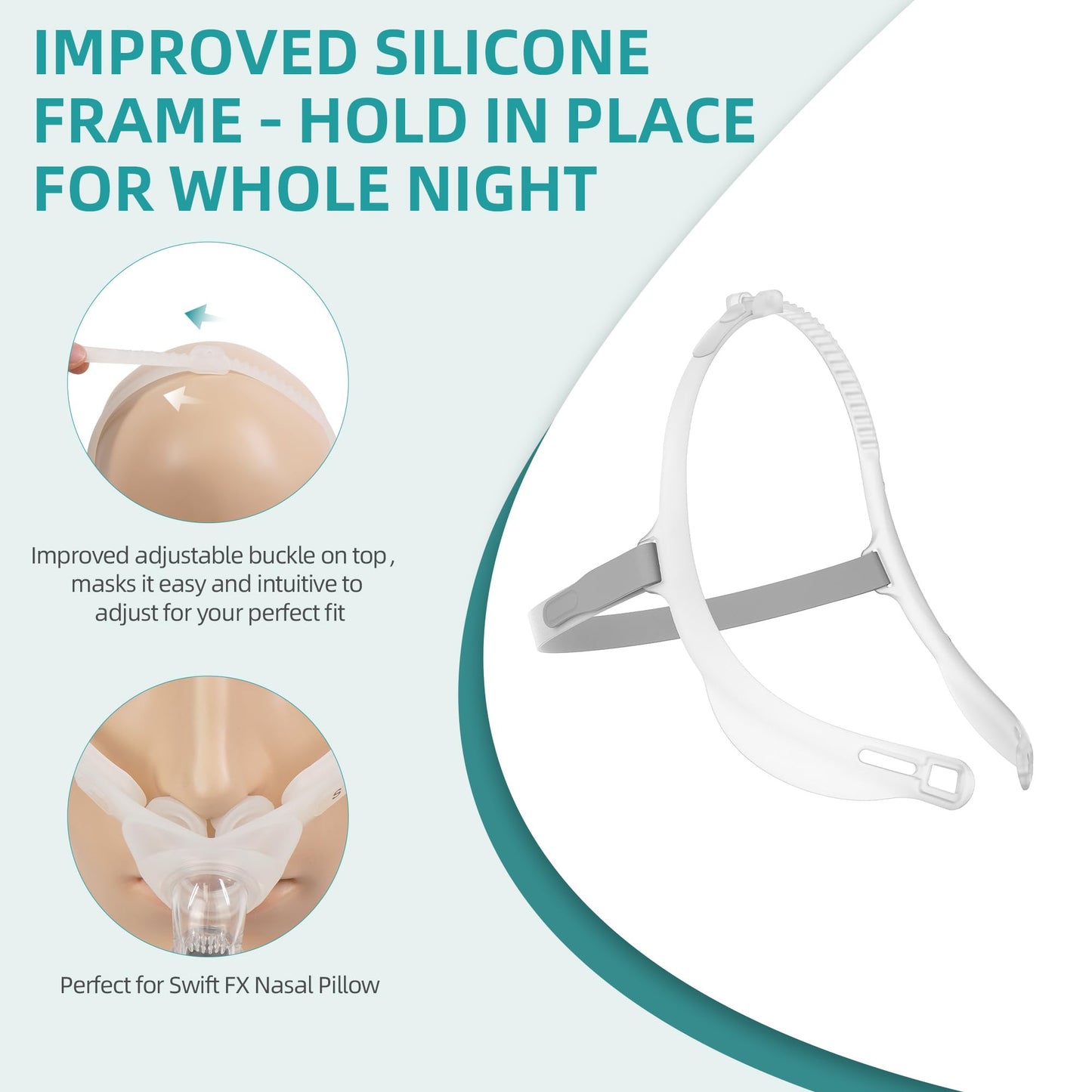 Replacement Head Strap & Frame & Swivel Hose Set Compatible with Swift Fx, Enhanced Comfort & Added Flexibility without Noise, One Pack Covers Most of Your Needs, ItAll Supplies