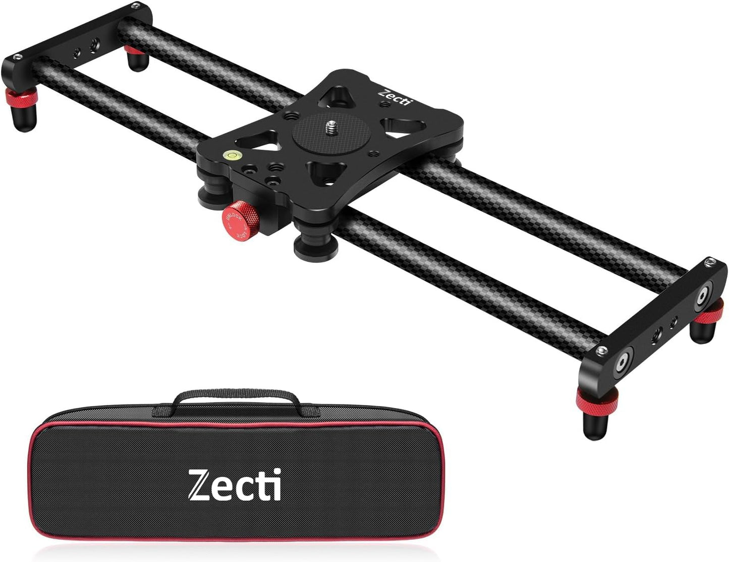 Zecti Camera Slider 24 /60 Cm Adjustable Carbon Fiber Camera Dolly Track Slider Video Stabilizer Rail For Camera Dslr Video Movi