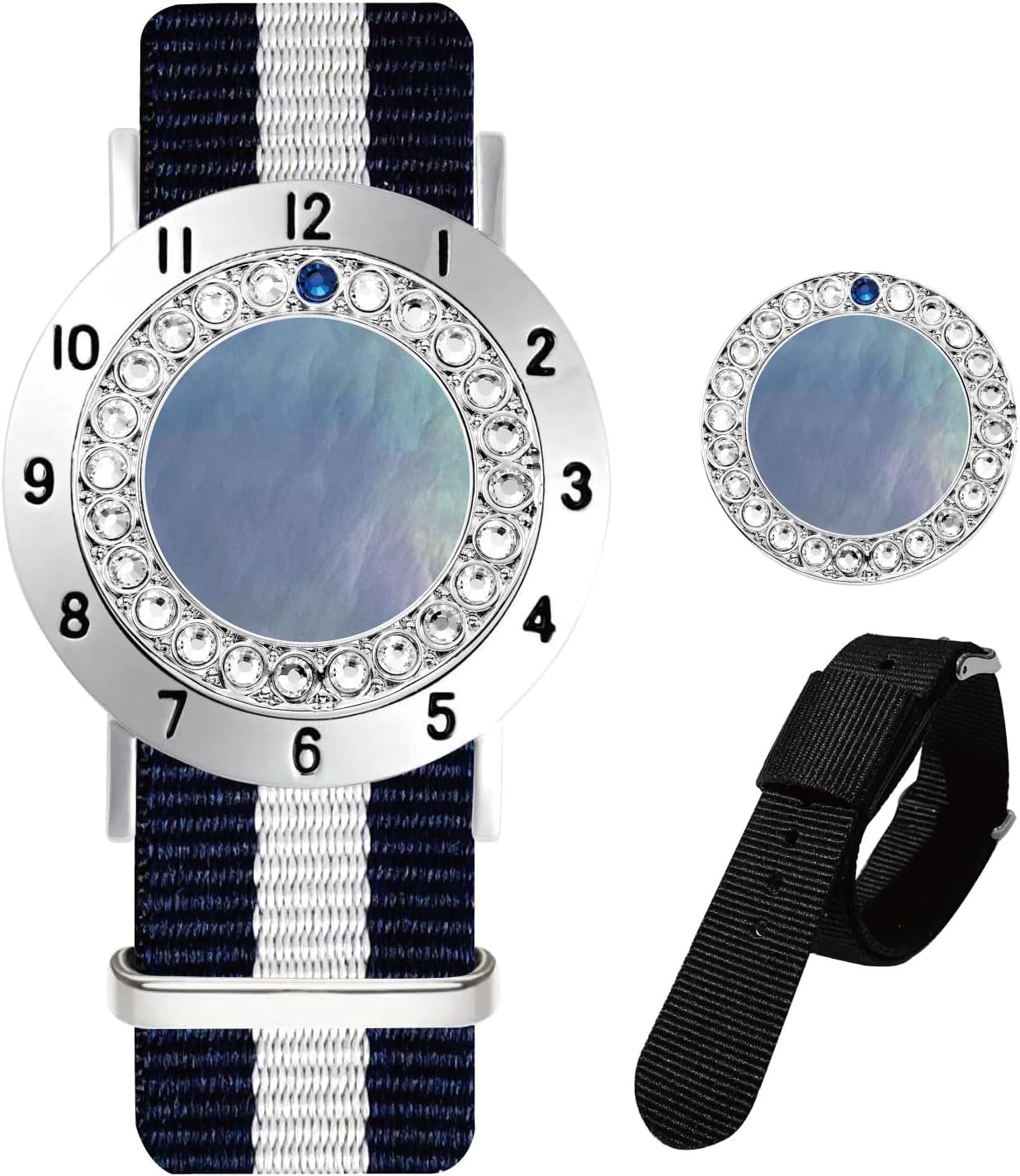 Golf Ball Marker with Golf Stroke Counter Bracelet, Pearl Crystal Ball Marker, Golf Accessories, Golf Gifts, Golf Counters for Women