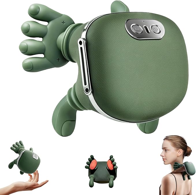 Genesandro Neck and Shoulder Massager for Pain Relief Deep Tissue, Bionic Electric Back Massage Tools, Cordless Trap Massa...