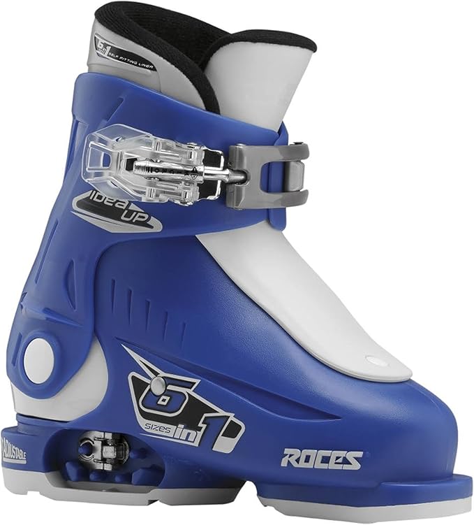 Roces IDEA UP Adjustable Ski Boots for Kids – Youth & Toddler Ski Boots with Single Buckle – Expandable Downhill Ski Boots...