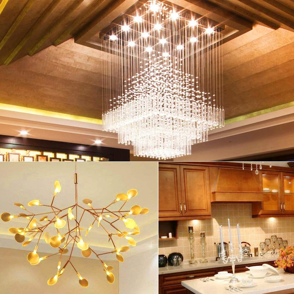 Bogao G4 Halogen Bulb T3 10W 12V Warm White Glass 10 Pack For Under Cabinet, Puck Light, Chandeliers, Track Lighting