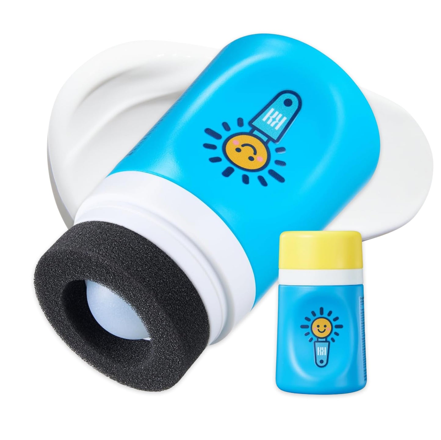 Sunscreen Applicator With Broad Spectrum SPF 50+ Sunscreen UVA/UVB Protection, Water-Resistant 5oz - Kids, Adults & Families, Re