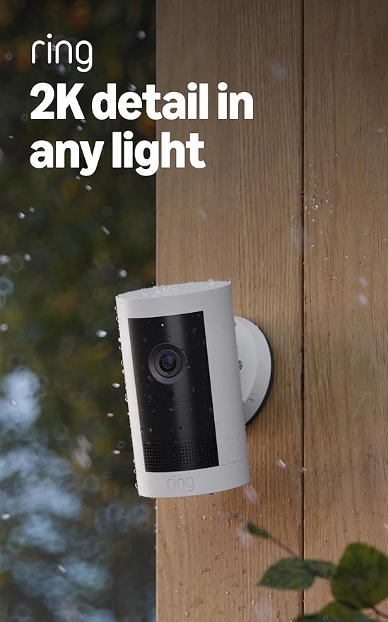 Ring Outdoor Cam Plus, Battery (newest model), Home or business security, Wide-Angle 2K Video with Ring Vision, Low-Light ...