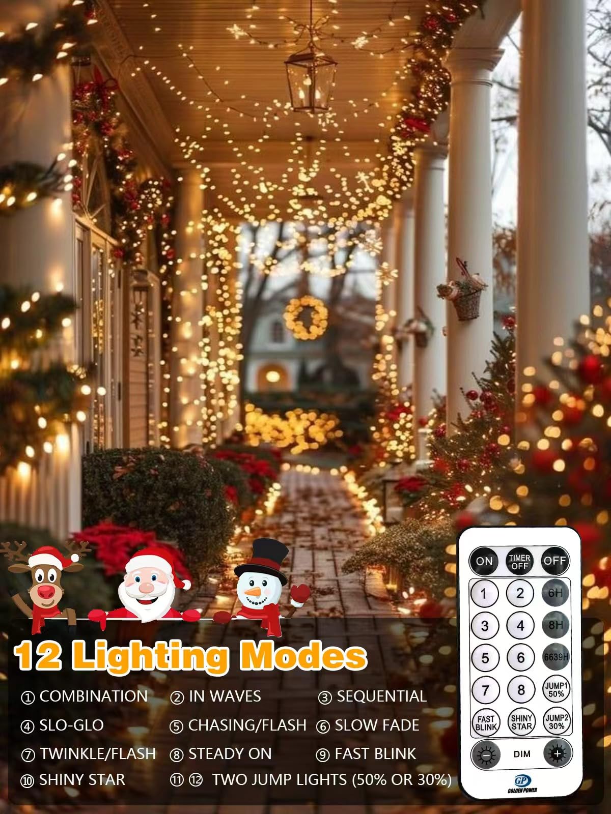 Voice Controlled Christmas Lights With Remote  99 Ft 300 Led String Lights Indoor Outdoor With 12 Modes 3 Timers  Dimmable Twinkle Light Plug In Waterproof For Xmas Tree Party Decorations  Warm White