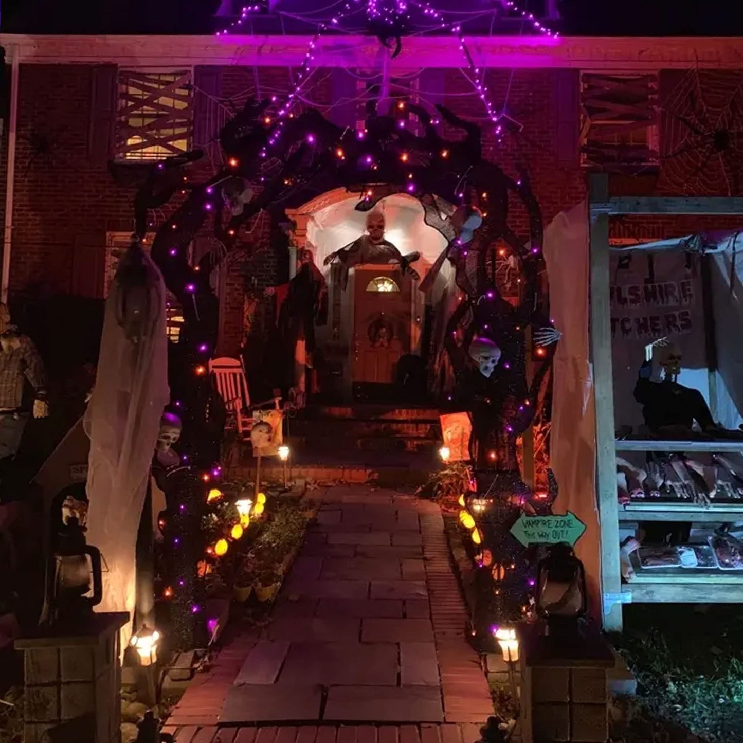 Tw Shine 400 Led Halloween Lights, 132Ft Waterproof String Lights In Orange & Purple, 8 Modes For Indoor/Outdoor Party Decor