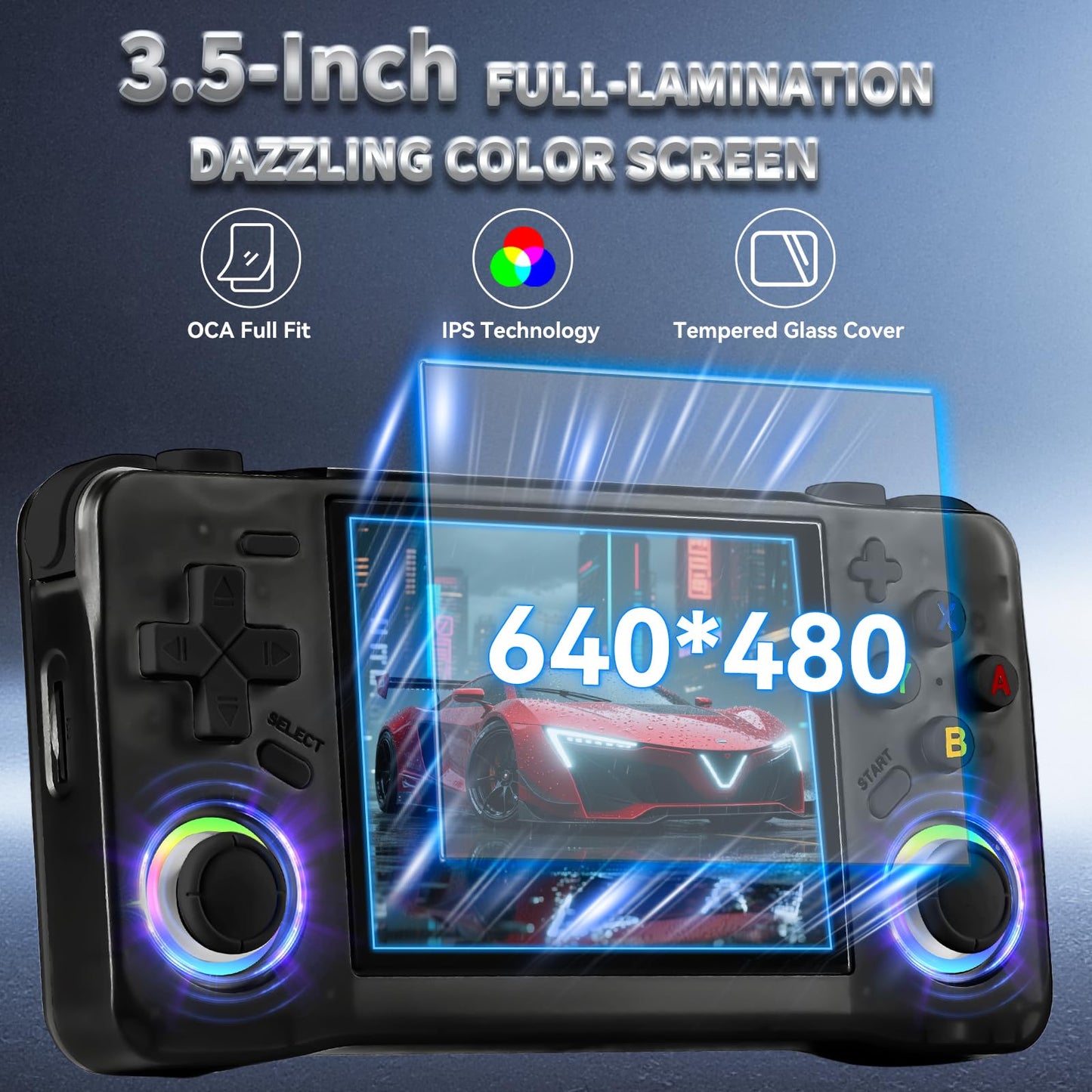 Colourbing XF35H Retro Handheld Game Console - Open Source Linux System, 3.5-inch Full-Lamination Screen, 18000+ Classic Games, 4000mAh Battery Portable Handheld - Supports WiFi Multiplayer