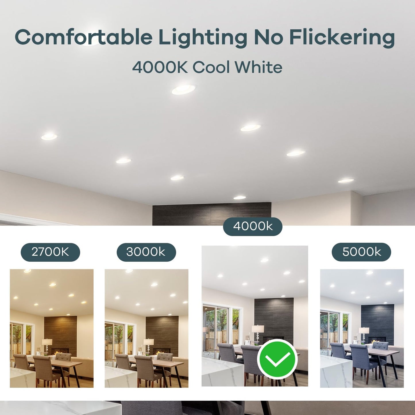 Linkind Dimmable Mr16 Led Bulbs  50W Equivalent Gu5.3 Bi-Pin Base Mr16 Bulbs  12V Low Voltage 5W 4000K Cool White 500Lm 40?Beam Angle For Spotlights  Recessed  Tracking  Landscape Lighting  6 Packs