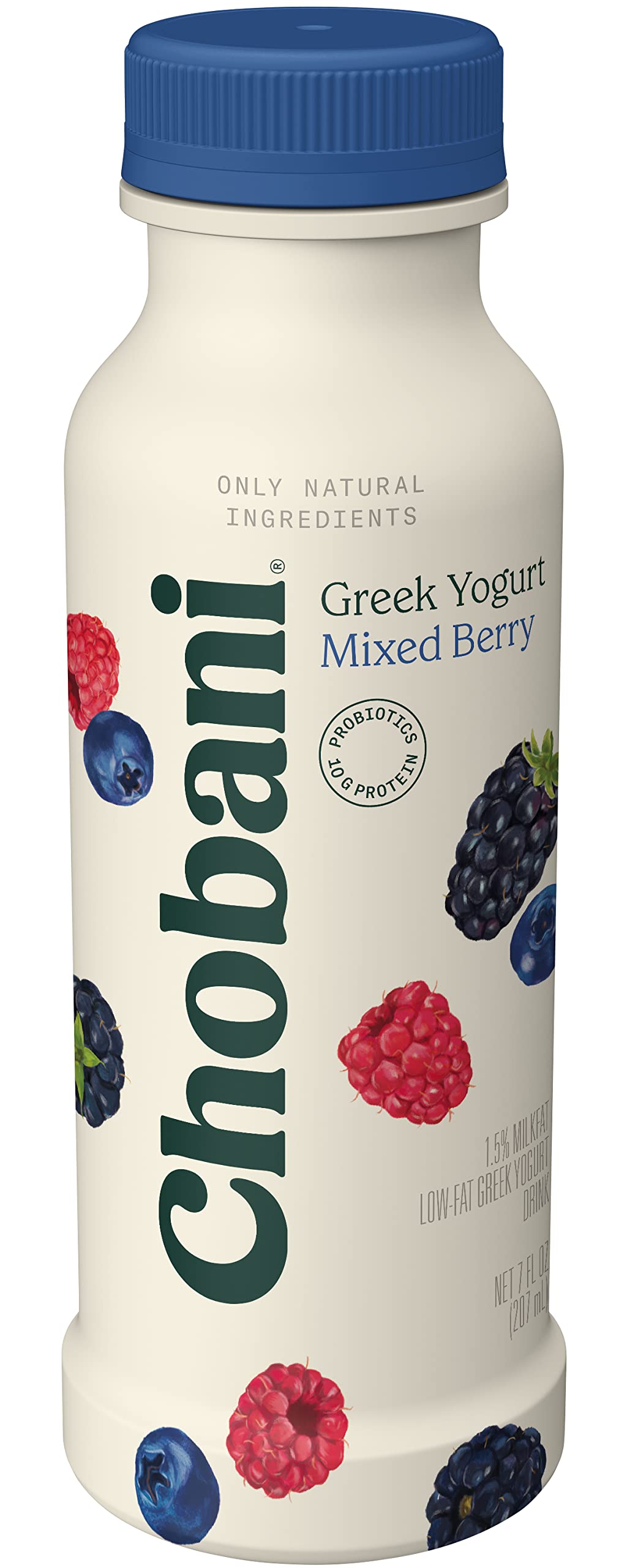 Chobani Mixed Berry Low-Fat Greek Yogurt Drink 7 Fl.oz