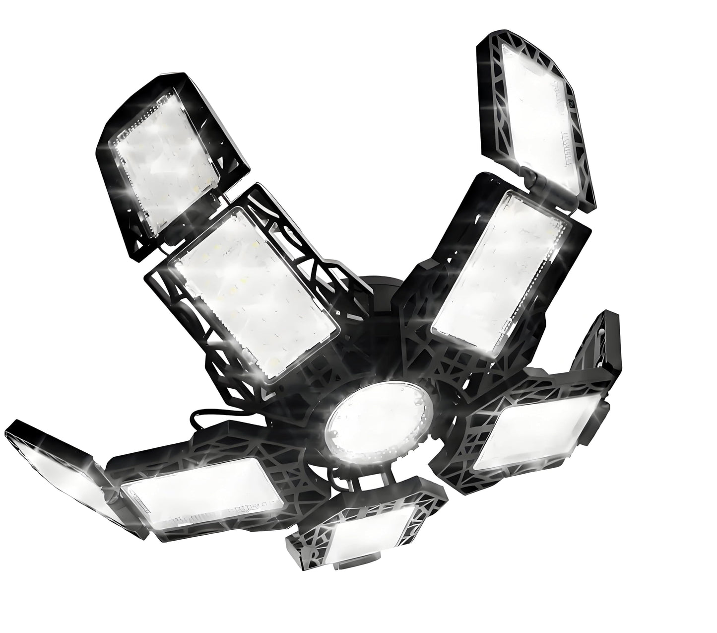 KONPWAY Garage Light - Five Leaf Deformable LED, 180W, Daylight, Plastic