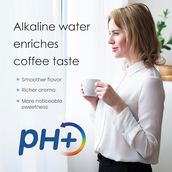 Waterdrop WD-PF-AL Replacement Alkaline Filters for All Waterdrop Pitcher and Dispenser Filtration System, Improved Coffee Taste, Last Up to 100 Gallons (Pack of 3)