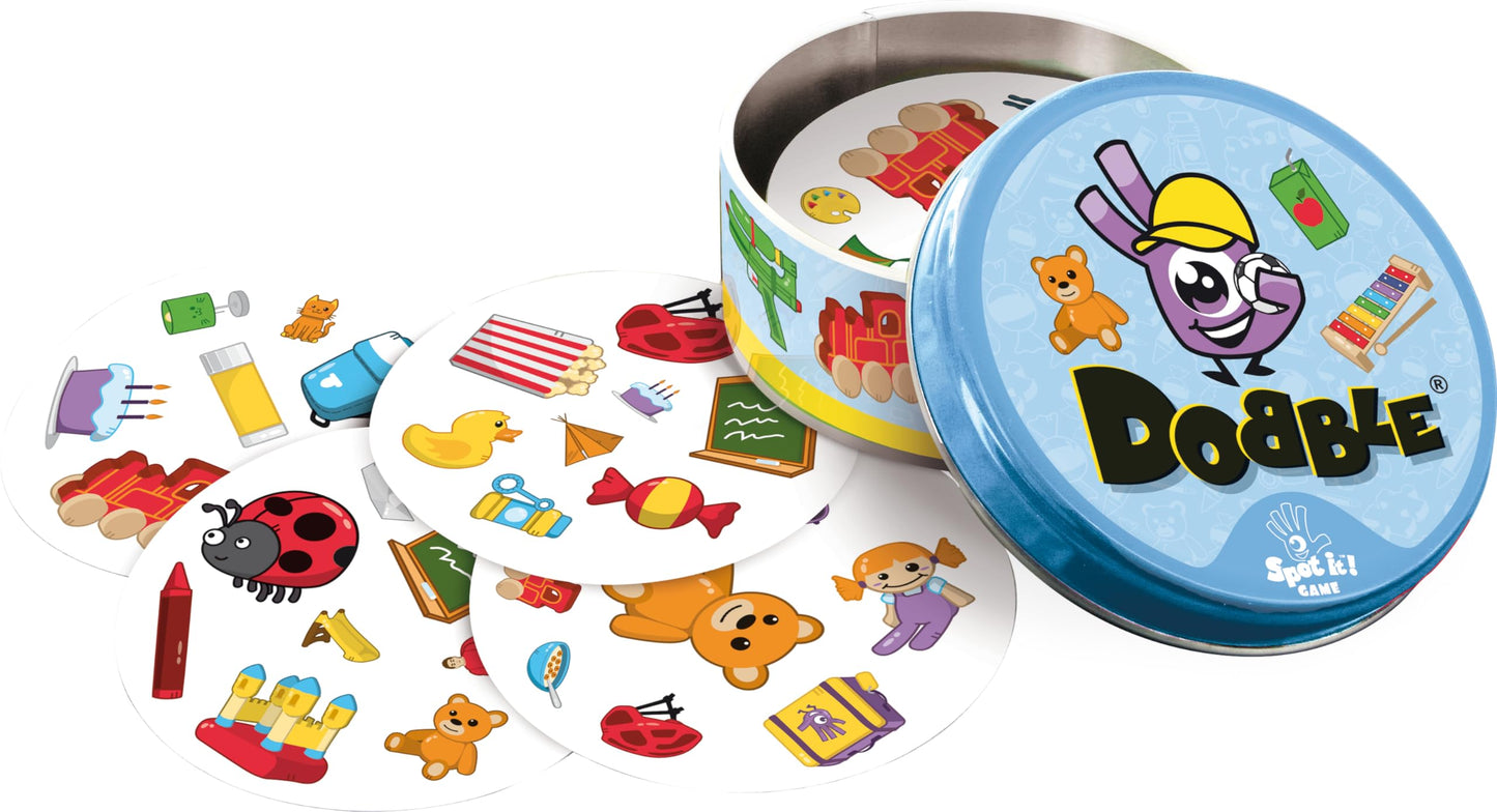 Asmodee | Dobble Kids | Card Game | Ages 6+ | 2-8 Players | 15 Minutes Playing Time
