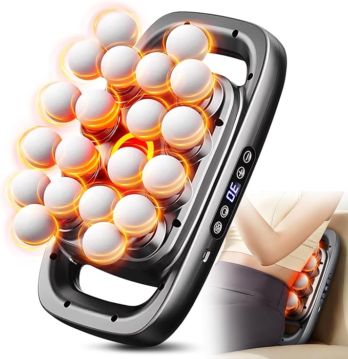 MRCLEXI Massage Guns Deep Tissue, Valentine's Day Gifts, Neck Massager with 20 Heads, 20-Head Massage Gun Set, Portable Qu...