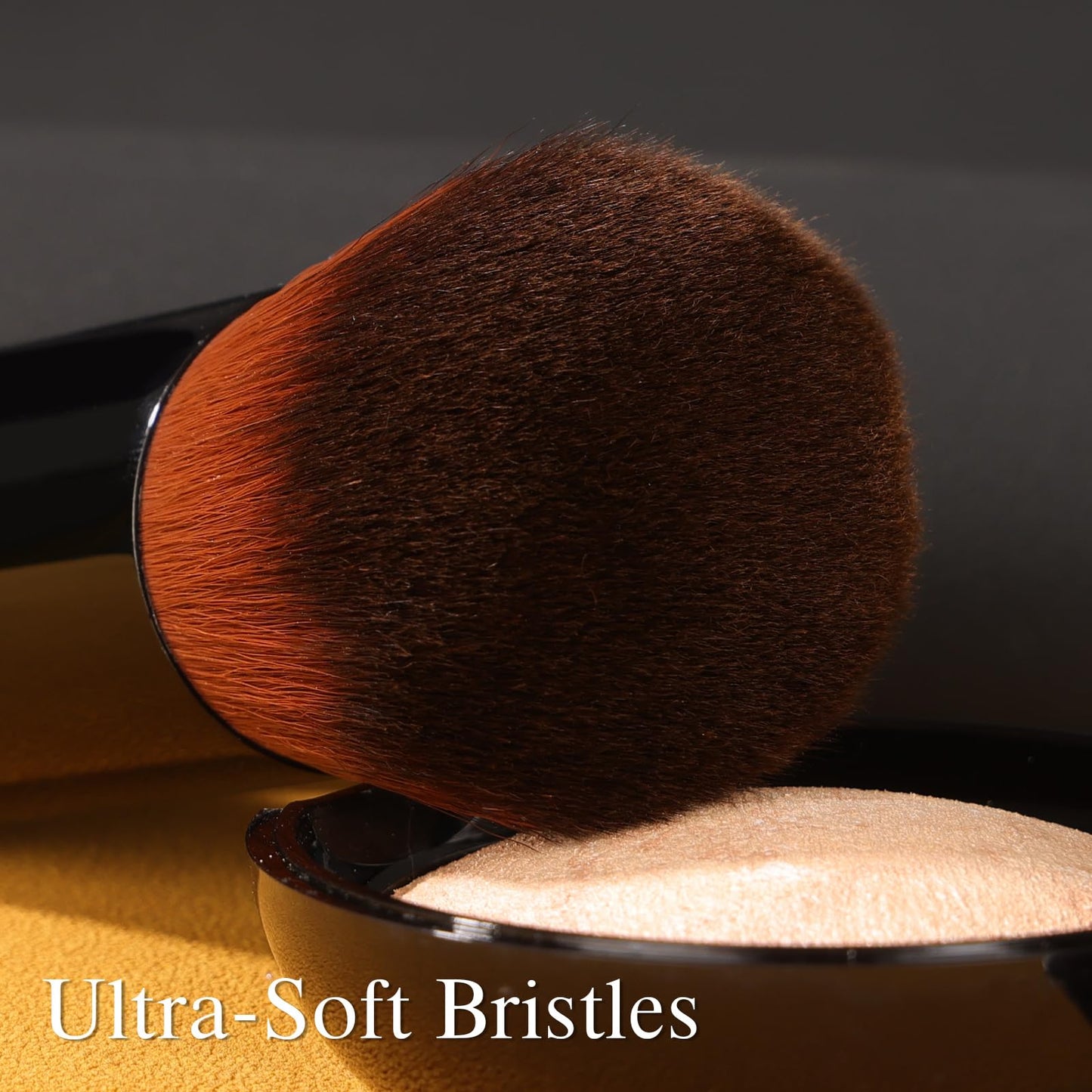 Raffaello Angled Kabuki Brush for Foundation - Ultra-Soft Dense Bristles, Flat Top Makeup Brush for Liquid, Cream & Powder, Seam