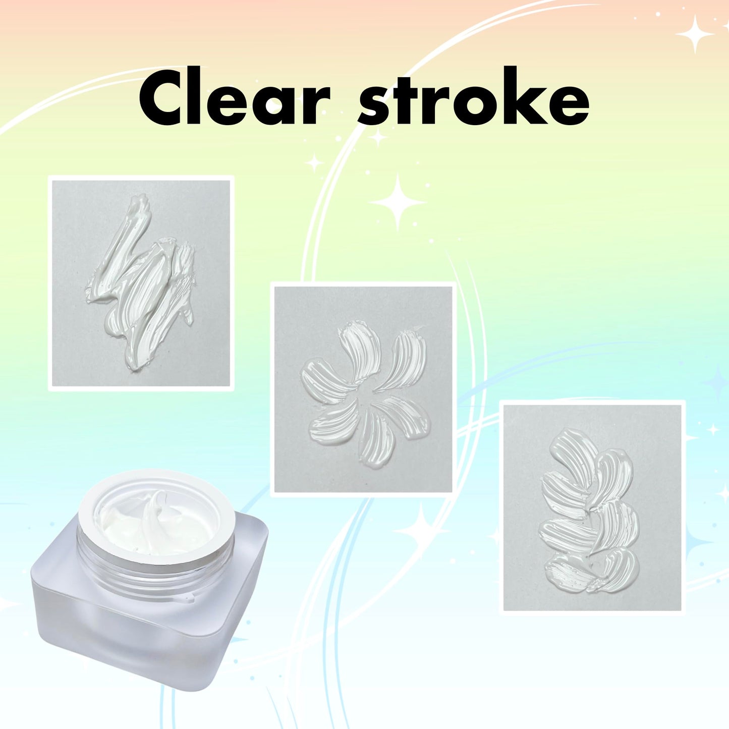 YJMyujimi Nail Gel polish sculpture gel 5g white in colour clear stroke non wipe chrome applicable DIY at home embossed painting
