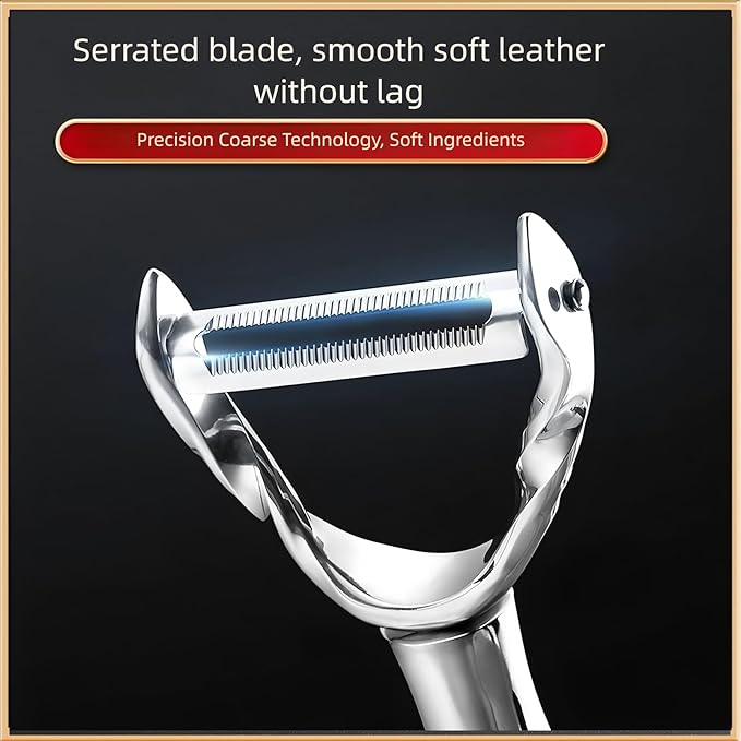 Peeler Sharp Stainless Steel Blade and Anti-slip Wooden Handle – Efficient Kitchen Gadget for Vegetables, Fruits, Potatoes, Carrots, and Apples