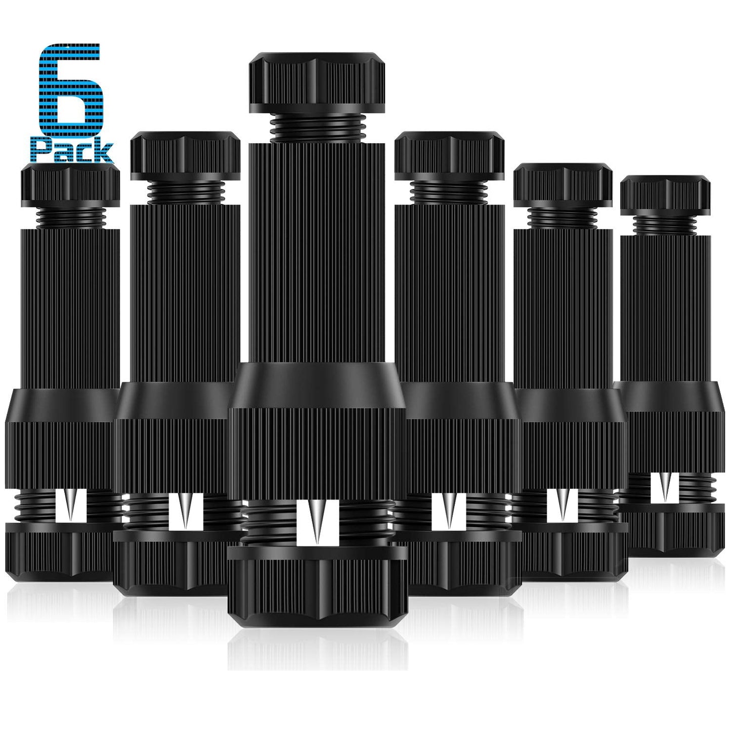 Fntek Low Voltage Landscape Light Wire Connectors 14-20 Gauge, 6 Pack, Compatible with Malibu, Paradise, Moonrays