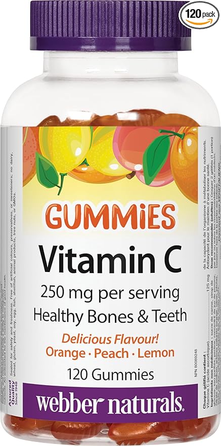 Webber Naturals Vitamin C, 125 Mg 120 Count