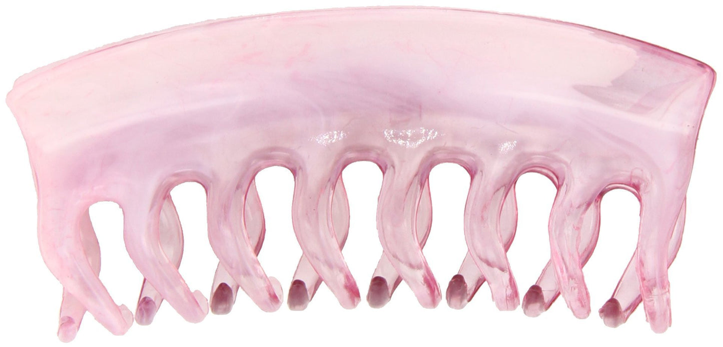 Caravan Clip, 2 Tone Wave with Cover, Pink