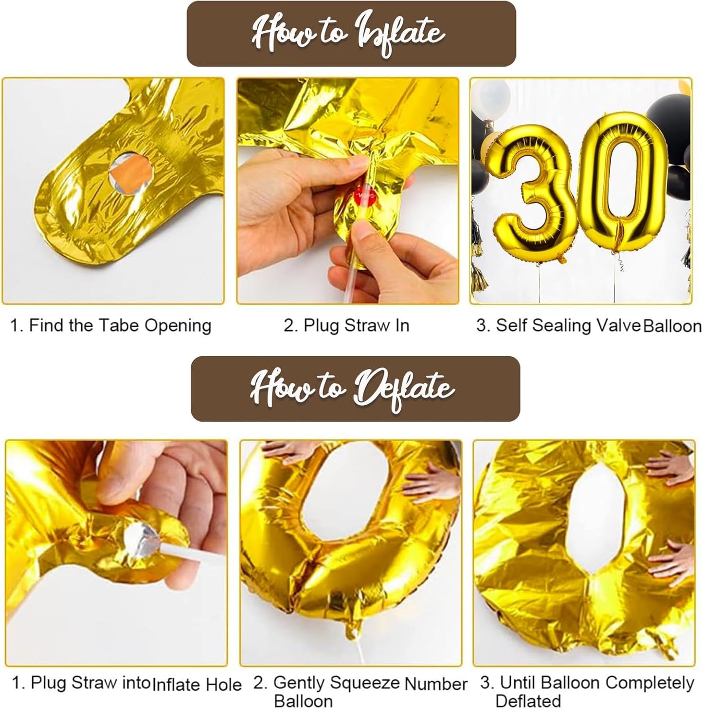 30th Birthday Decorations for Him, Thirty Birthday Decorations in Black and God So Happy IM Thirty Balloons Set for Party