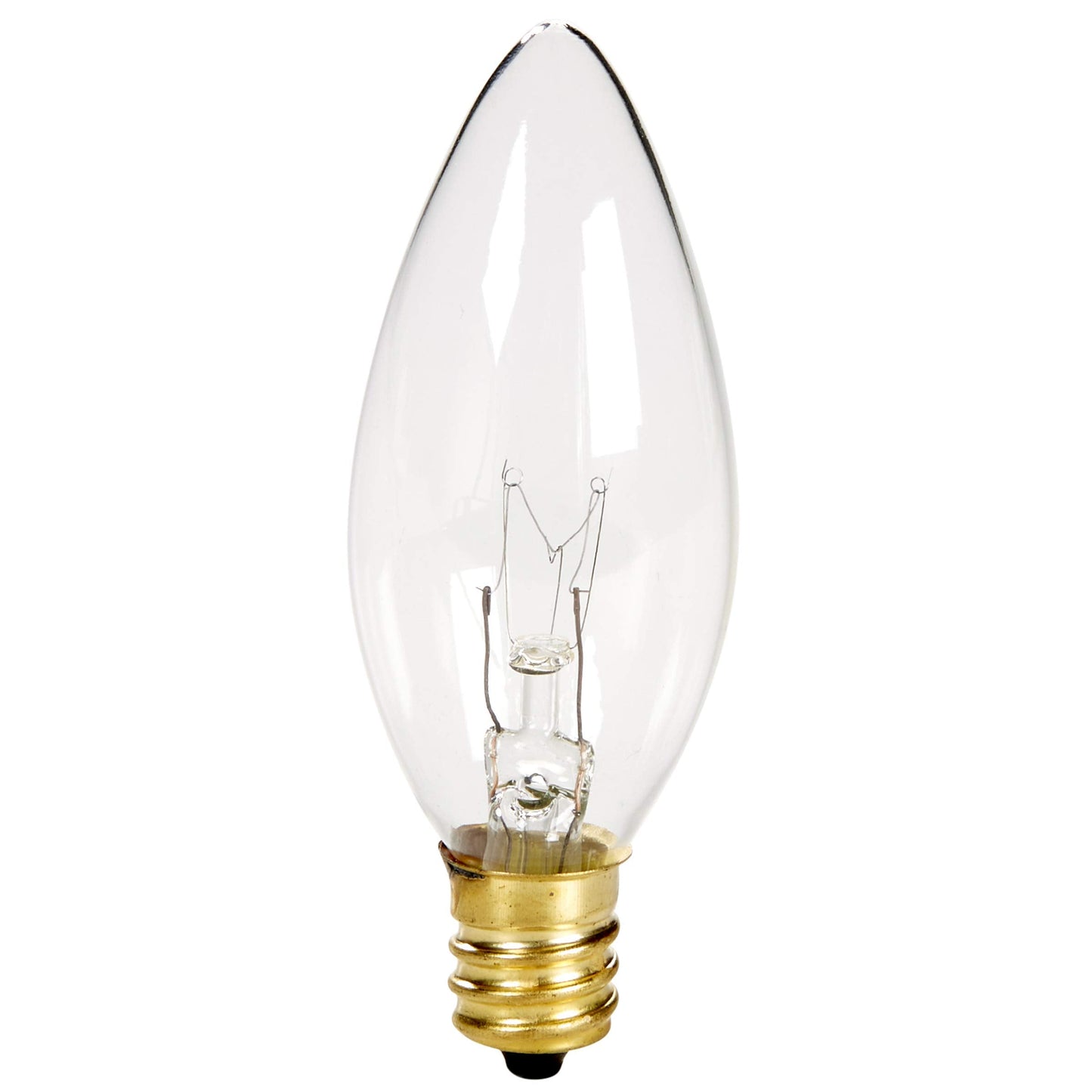 Holiday Joy Candelabra Replacement Bulbs - 7W, Clear Glass, E12 Base, 12 Pack