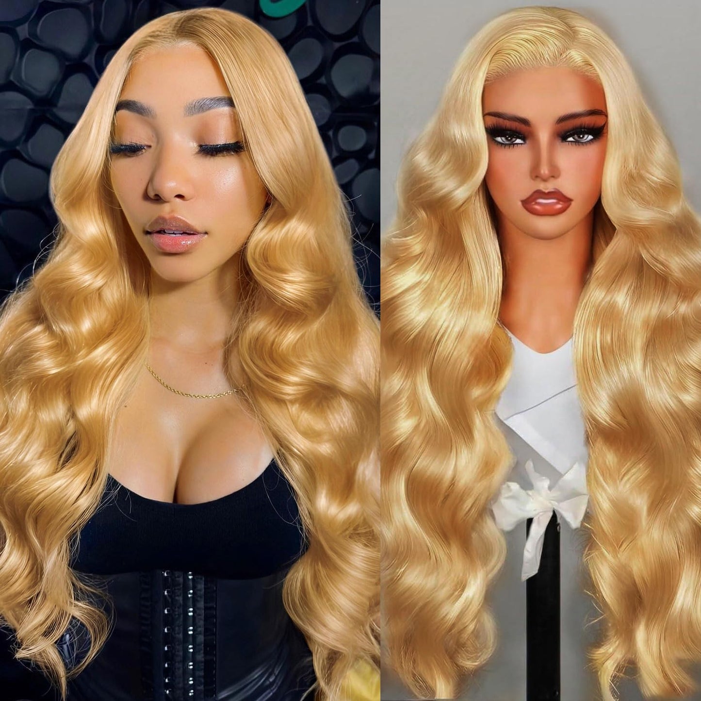 Shciyair Honey Blonde Wig Human Hair 13x4 Body Wave Lace Front Wigs Human Hair Pre Plucked Blonde Wig Human Hair 200 Density Rea