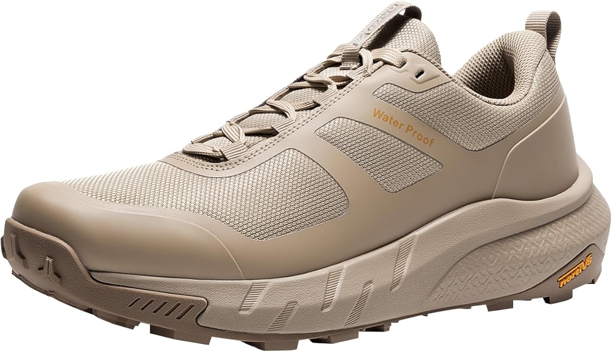 NORTIV 8 Men's Waterproof Hiking Shoes Lightweight Trekking Walking Fashion Sneakers with Arch Support for Camping Tennis ...