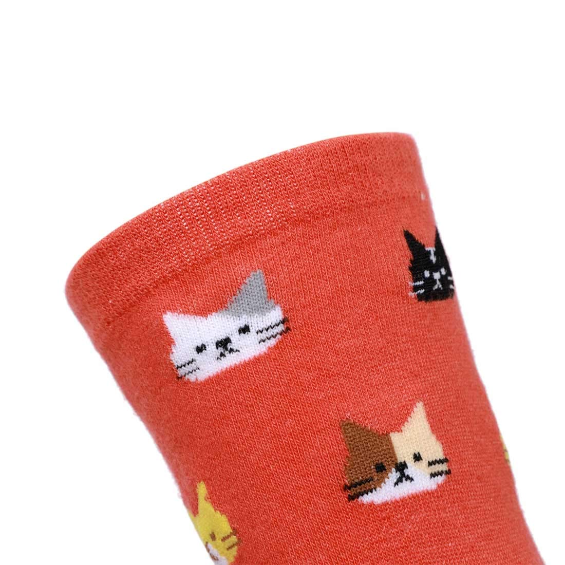 DOBIKULU Womens Cotton Casual Socks Cute Animal Cat Socks Crew Novelty Lovely Print Pattern, Female Presents for Cat Lovers, Gifts Ideas for Mom Lady