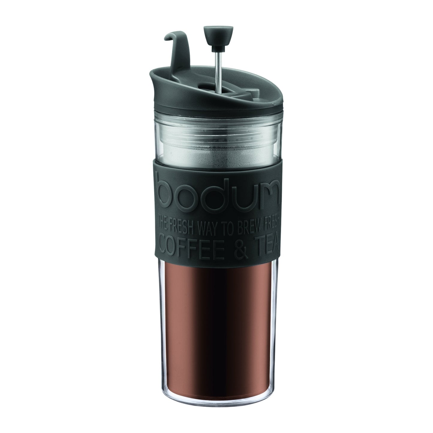 Bodum Bistro Double Wall Insulated Travel Press, 1 Count (Pack of 1), Black