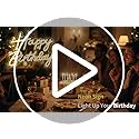 Happy Birthday Neon Sign for Backdrop, LED Happy Birthday Light Up Sign, USB Powered Dimmable Neon Light for Birthday Part...