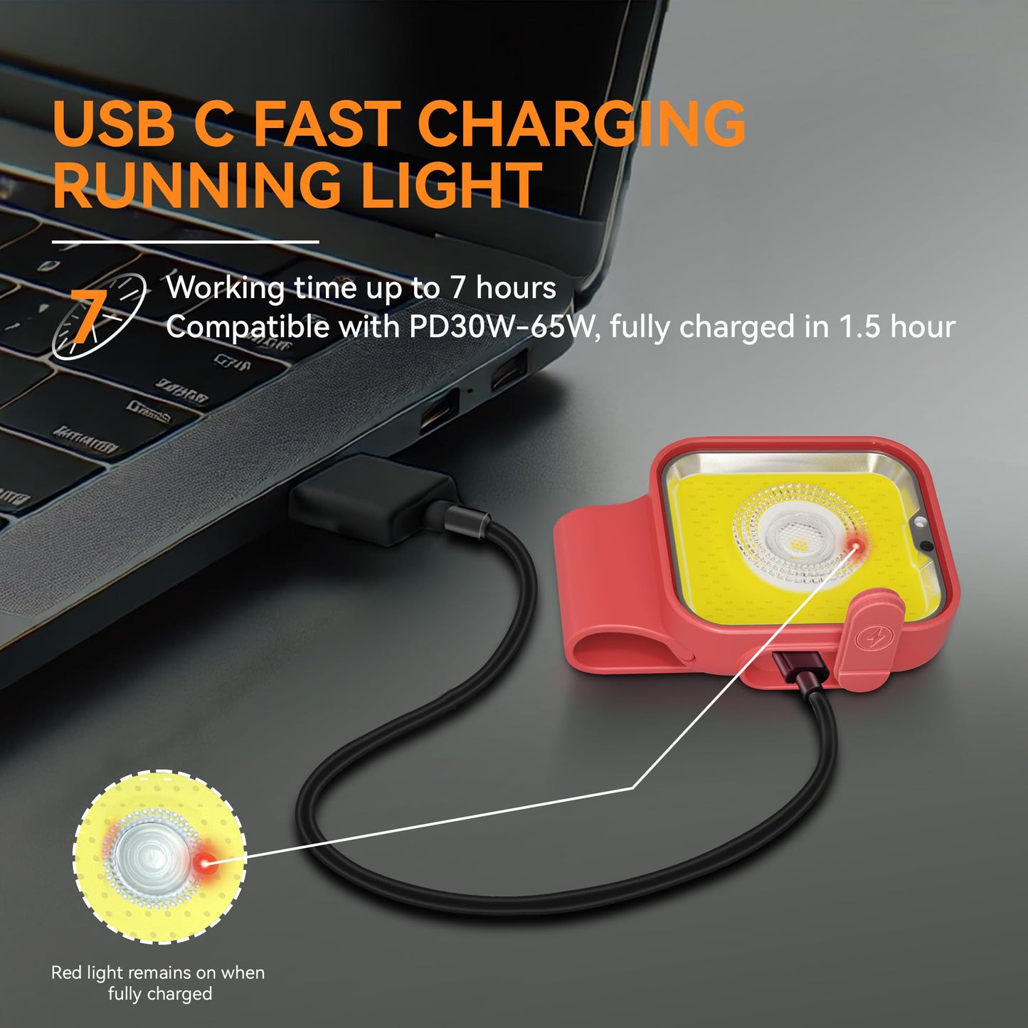 Yls Running Lights For Runners  Rechargeable Clip On Light With 12 Lighting Modes  Led Night Safety-Light For Walking  Camping  Hiking  Jogging  Outdoor Adventure  Red