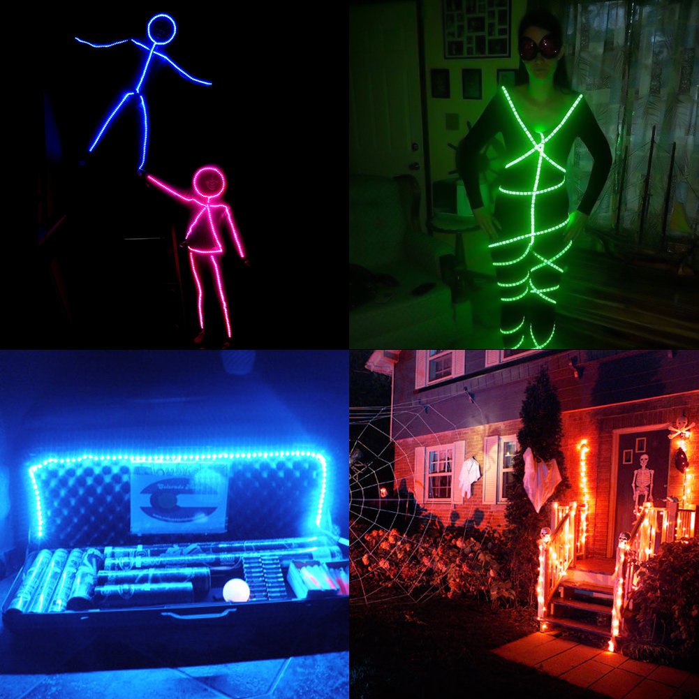 abtong LED Strip Lights, 6.56ft Waterproof RGB Multi-Color, Battery Powered, Mini Controller, Model BPT-3K