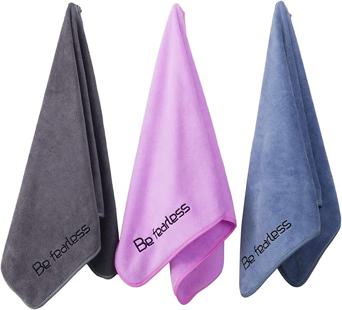 Wuwahold Microfiber Gym Towels Bigger Size Super Soft for Exercise Fitness, Sports, Workout, 380-GSM 15-Inch x 31-Inch Qui...