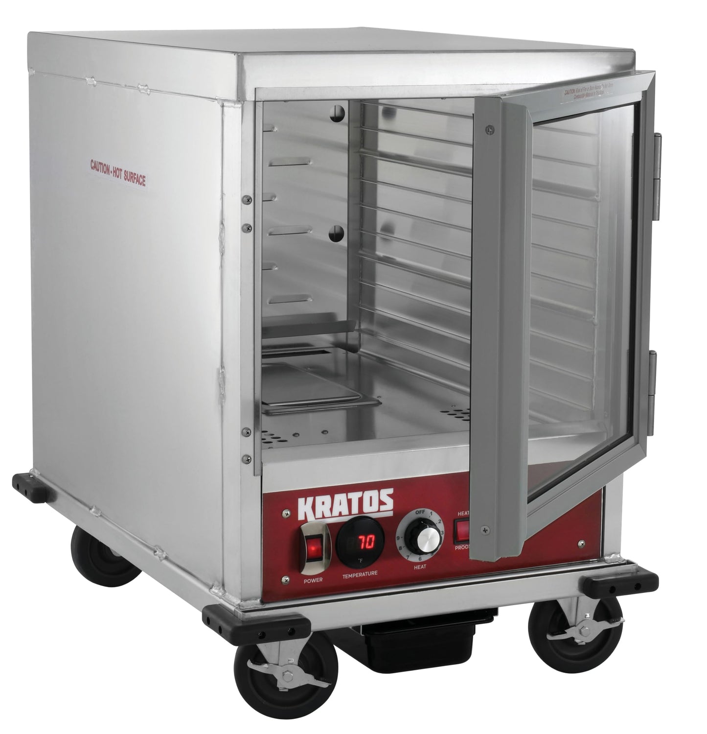 Kratos Half Size Undercounter Commercial Non-Insulated Holding and Proofing Cabinet, Holds 12 Full Size Sheet Pans, 120V, 1440W (28W-154)