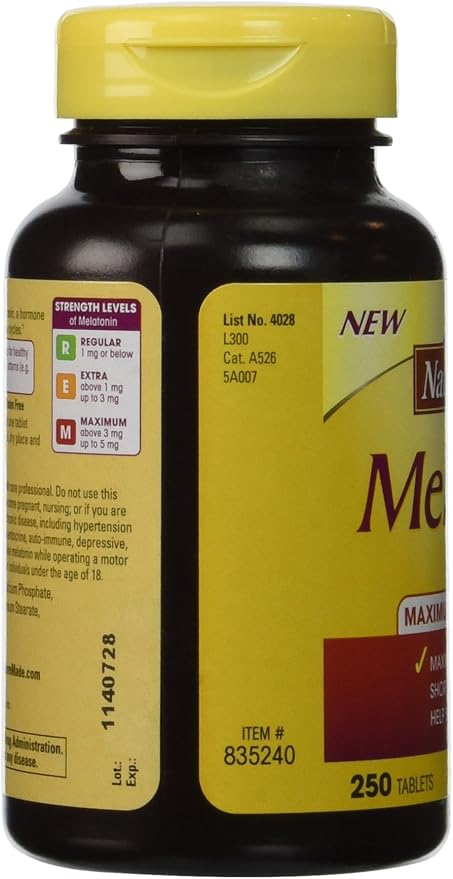 Nature Made® Melatonin 5 Mg., 250 Tablets