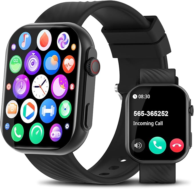 PJYUBVOR Smart Watch for Men Women (Answer/Make Calls), 2.0" Fitness Tracker with 100+ Sport Modes, Heart Rate/Sleep Monit...