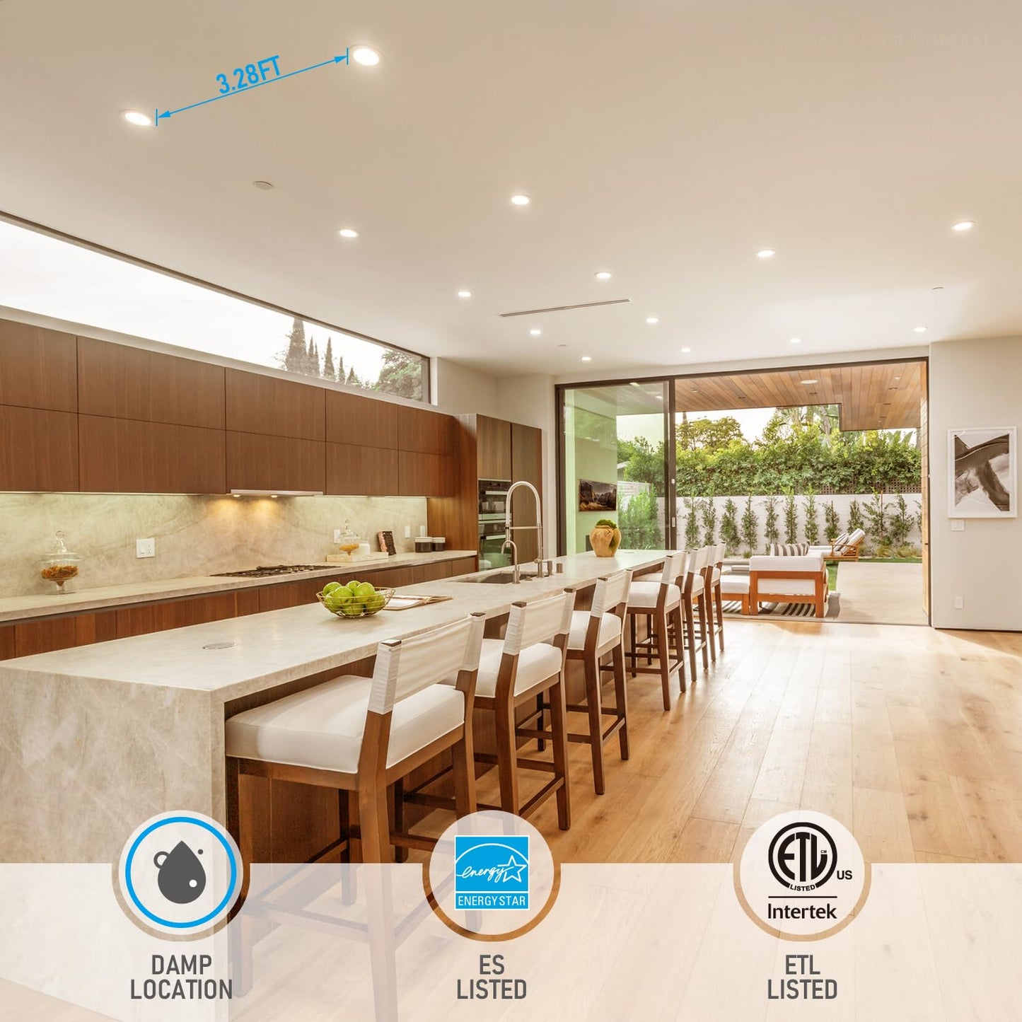 TORCHSTAR 4 Inch Ultra-Thin LED Recessed Lighting, 10W Dimmable, 700lm, Warm White (3000K), Aluminum, Model R2-SJ1