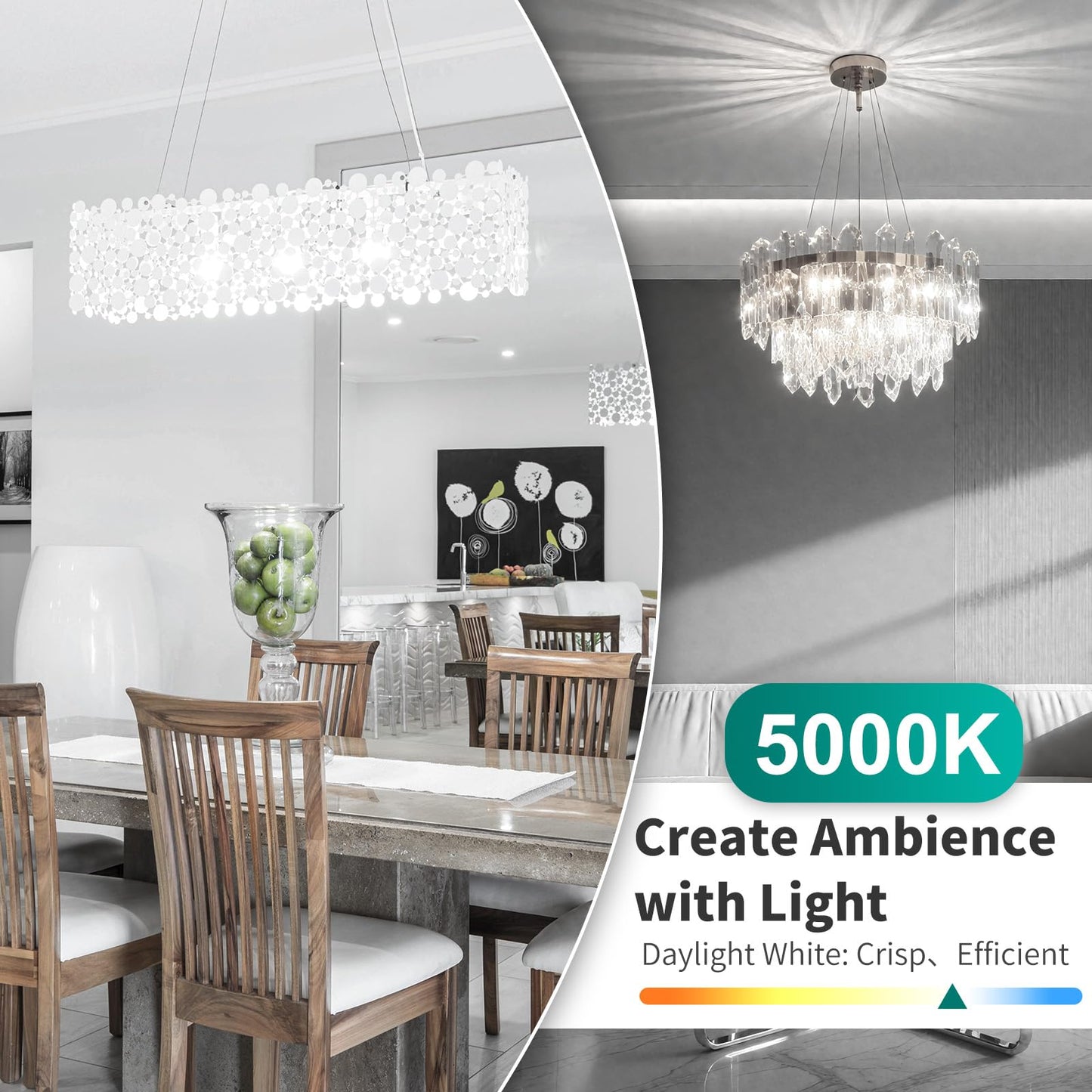 Dicuno G9 Led Bulb  5000K Daylight White  G9 Led Light Bulbs 4W  Equivalent To 40W Halogen Replacement  Non-Dimmable  400 Lm  T4 Bi-Pin Base Replacement For Chandelier Light  Home Lighting  10 Pack