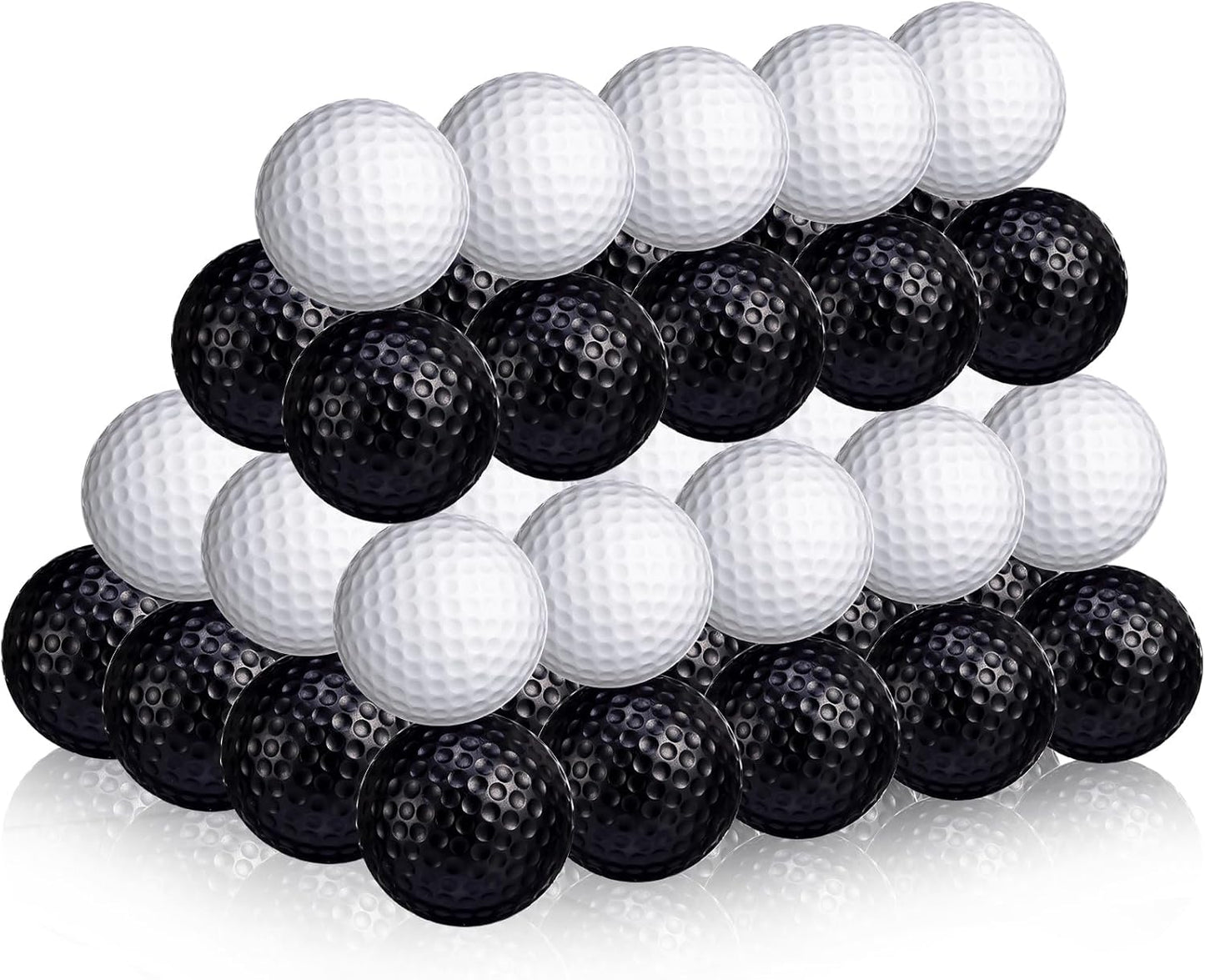 Yunsailing 50 Pack Foam Golf Practice Balls Realistic Feel Flight Training Golf Balls Bulk for Indoor or Outdoor Backyard