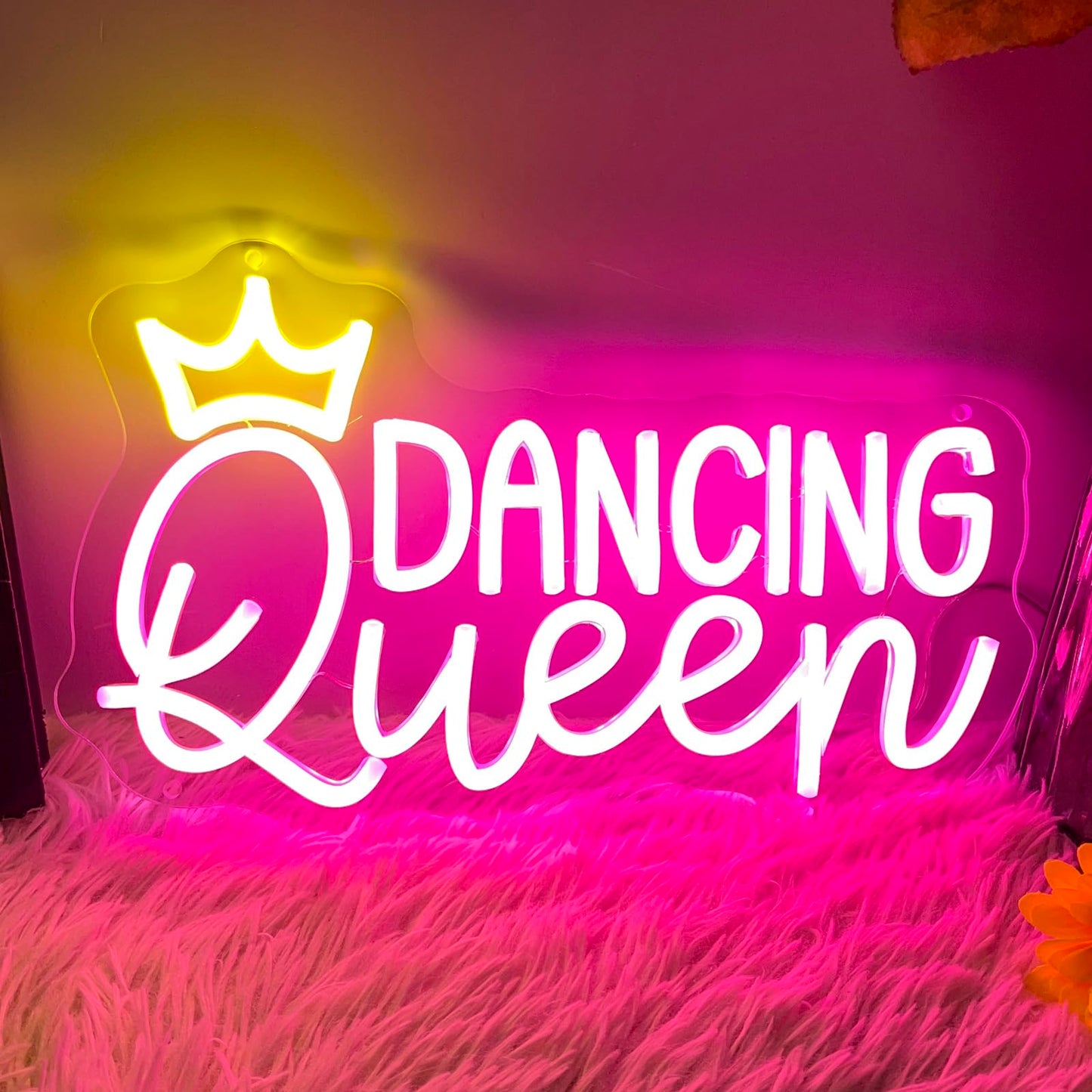 Dancing Queen Neon Sign LetS Dance Dimmable Led Signs For Wall Decor Neon Lights For Dance Room Dancing Party Bar Club Birthday Party Decoration Gift For Girl Kid Lover 35Cm*21Cm