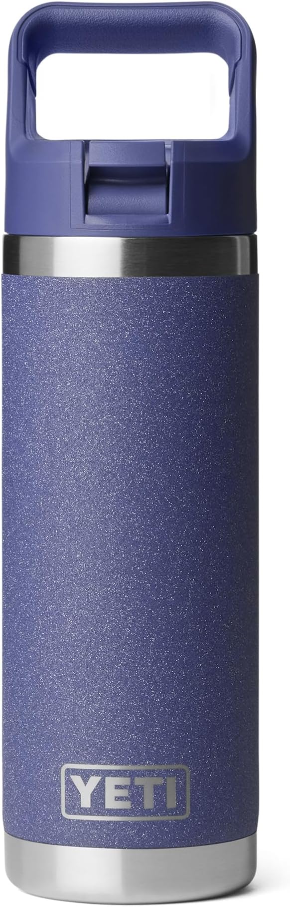 YETI Rambler 18 oz Bottle, Vacuum Insulated, Stainless Steel with Straw Cap, Moon Dust